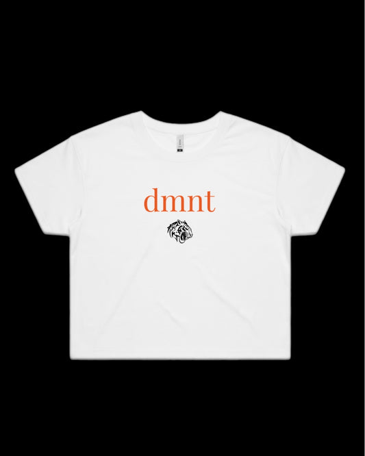 DMNT Crop Tee White