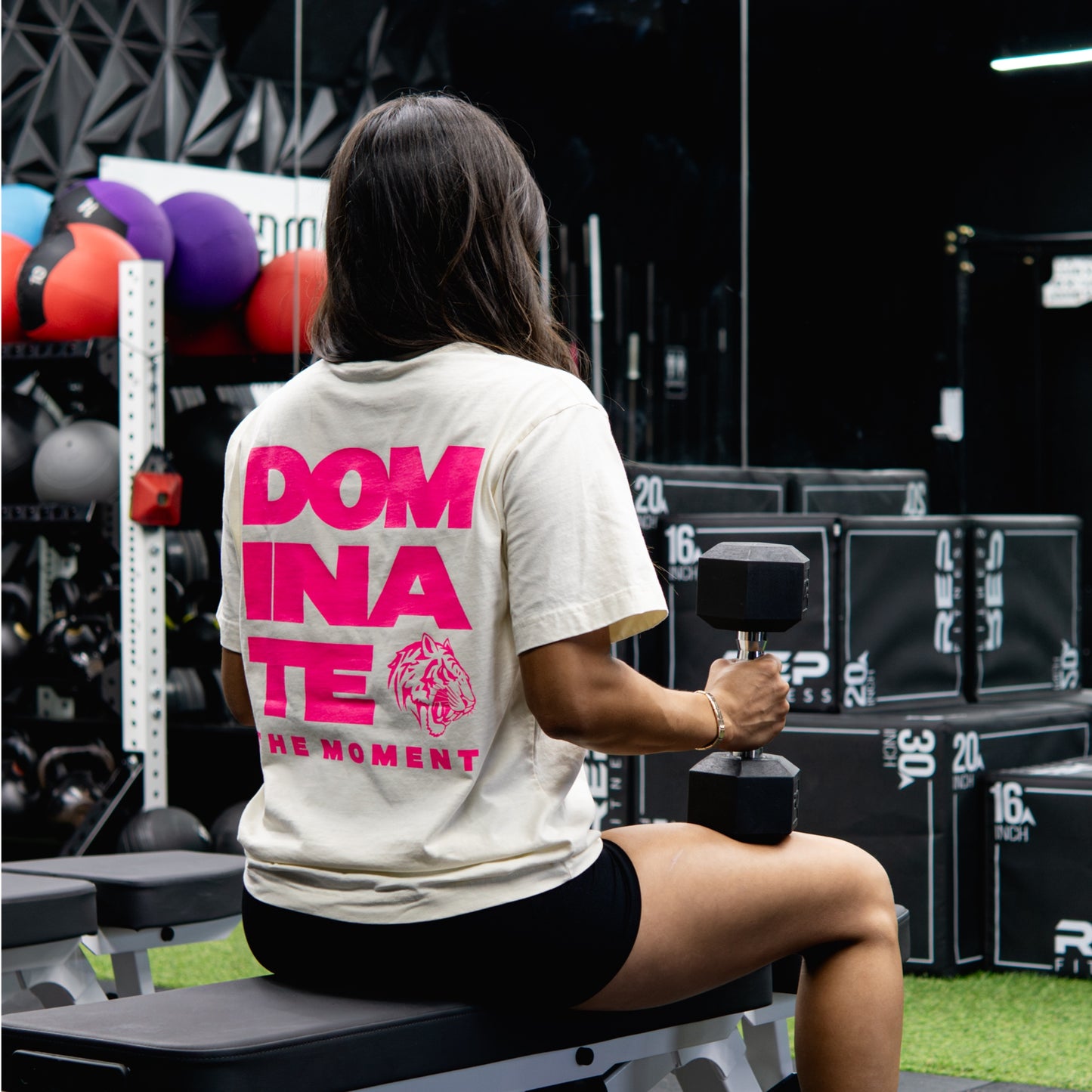 DMNT Ecru (Pink) ‘Ultra’ Box Tee