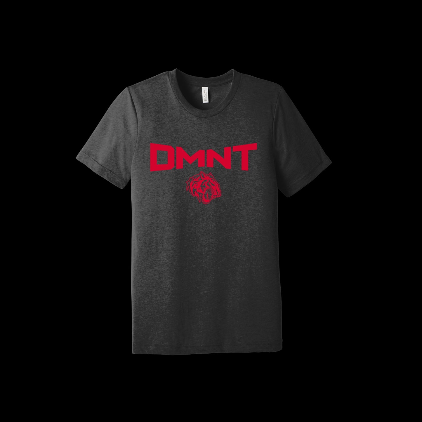 DMNT Unisex Tri-Blend Staple Tee ‘Charcoal-Black’