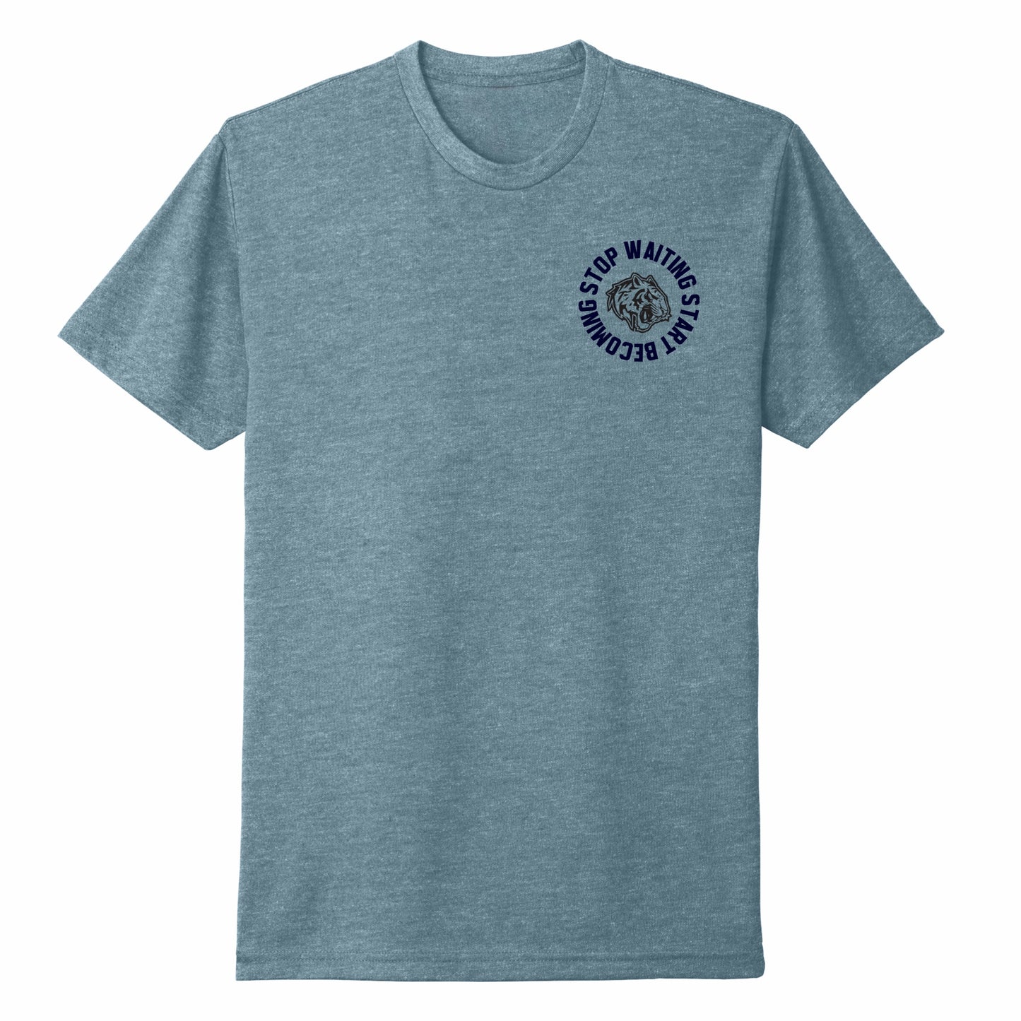 Heather Blue Slate ‘Start Becoming’ 60/40 Tee