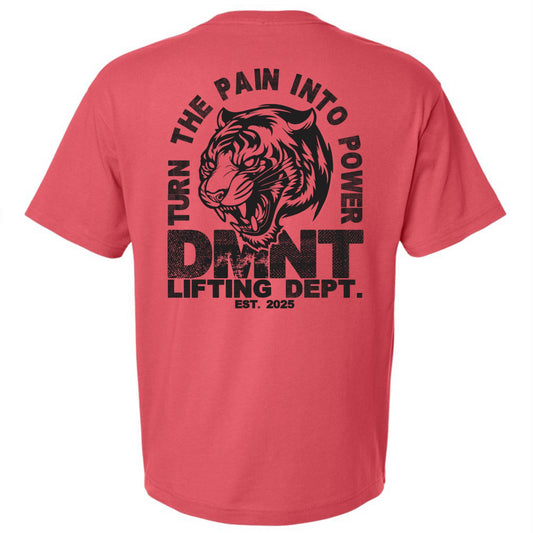 ‘Turn The Pain Into Power’ Boxy Tee - Vintage Red