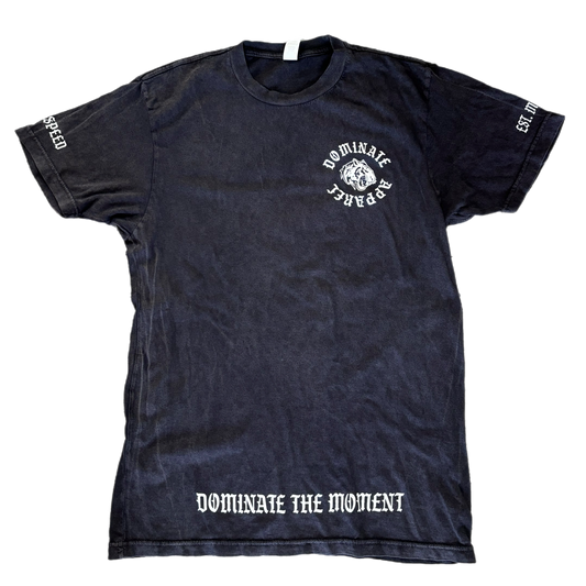 Dominate Every Moment ‘Vintage Black Tee’